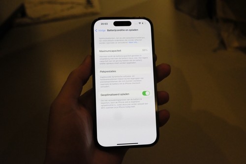 iPhone 14 Pro 128 GB - Mint Condition - Purple - 96% - Afbeelding 3 van 3