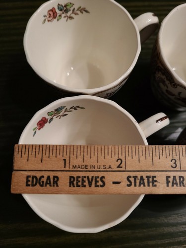 Copeland Spode " AVIARY" Set Of 4 Tea / Coffee Cups - Picture 11 of 12