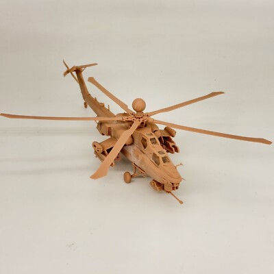 1/72 Scale Mi28NM Night Hunter Attack Helicopter Resin Model Kit Frosted Glass