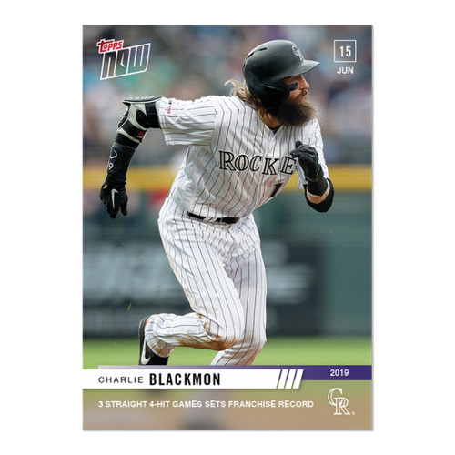 2019 Topps Now 384 Charlie Blackmon