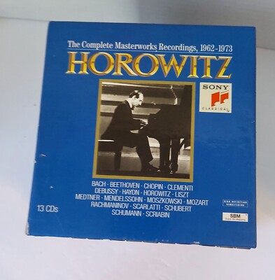 VLADIMIR HOROWITZ THE COMPLETE RECORDINGS 13 CD COLLECTION BOXED