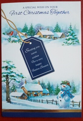 Euer erstes gemeinsames Weihnachten Grußkarte Happy Merry Love 1. Eu beiden