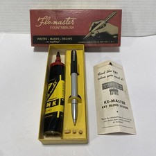 Penna stilografica Cado Flo-Master Fountnbrush con inchiostro in scatola - Pubblicità