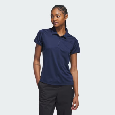 adidas Women's Performance Polo Shirt Short Sleeve Navy Size S IP2151 NWT