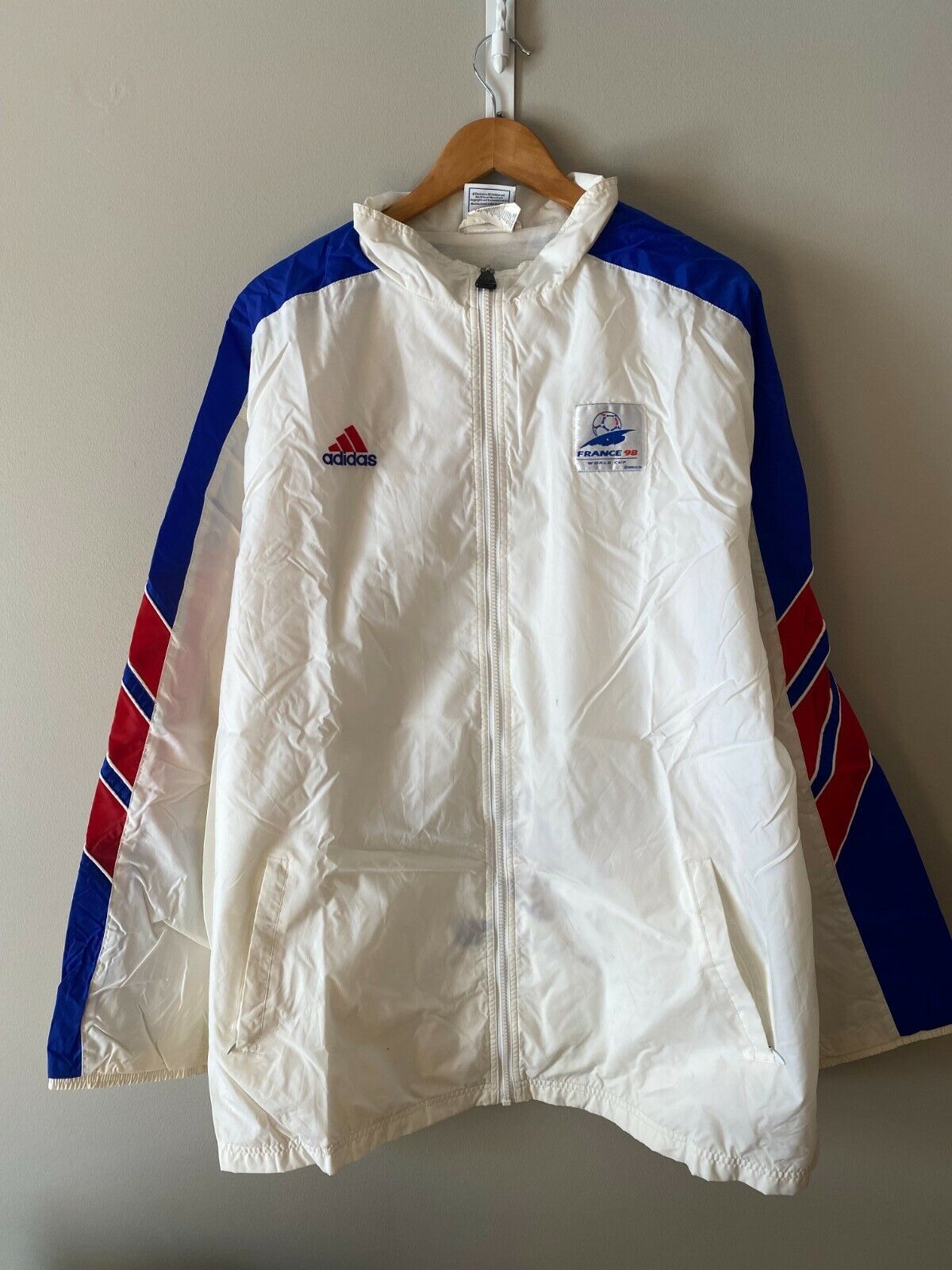 Vintage France World Cup 1998 Adidas Officially Licensed Jacket Size XL | eBay