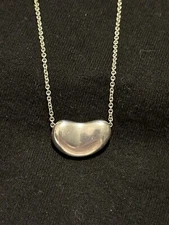 Tiffany Bean Necklace Silver