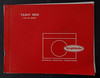 VOIGLANDER Kamerakatalog Tarif 1966 Detailpreis Katalog