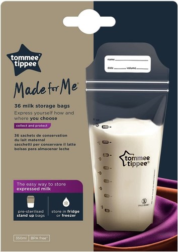 Bolsas de almacenamiento de leche materna Tommee Tippee, 36 unidades seguras para congelador nuevas para bebé Reino Unido - Imagen 2 de 8