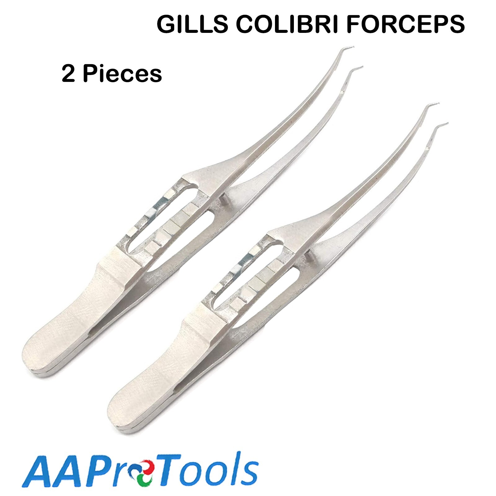 2 PIECE AAPRO NEW O R GRADE COLIBRI MICRO TISSUE FORCEPS 1X2T, 0.12 MM