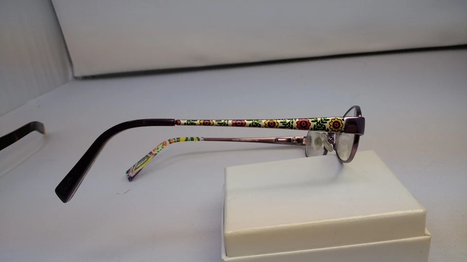 Vera Bradley Lily VLV Purple Eyeglass  46-16-130 FLEX HINGES B865 - Image 3 of 4