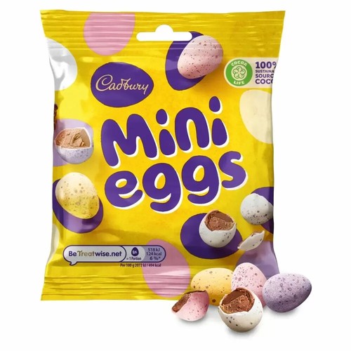 24 x CADBURY MINI EGGS CHOCOLATE BAG 80G Full Box Perfect Kids Christmas Gift