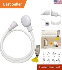Portable Shampoo Sink Spray Hose, Faucet Attachment with Nozzle for Hair Wash...