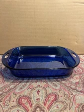 Anchor Hocking 9" x 13" Ovenware Casserole Pan Deep Cobalt Blue Dish Baking 4QT