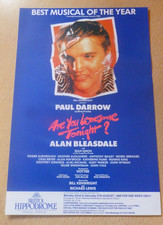Paul Darrow Are You Lonesome Tonight? Bristol Hippodrome Theatre Flyer 1988