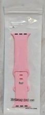 Silicone PINK Band Fits Apple Watch Sizes 38mm, 39mm, 41mm, 42mm Small / Medium