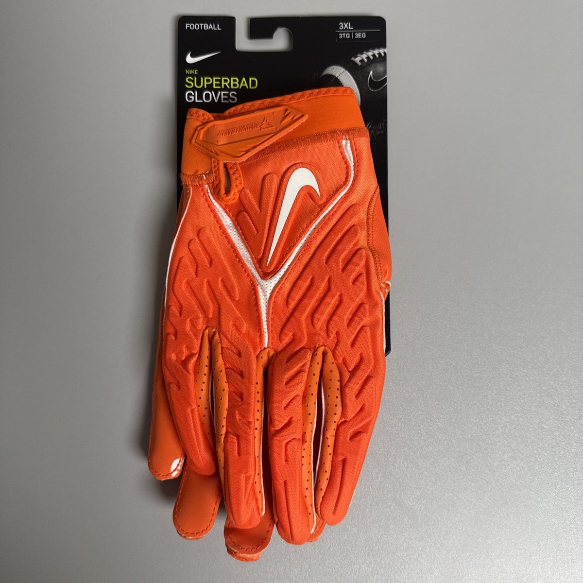 Nike Superbad 6.0 Football Gloves Orange DX4520-804 Men's Size 3XL