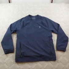 William Murray Backswing Jacket Mens Large V-Neck Navy Blue Preppy Golf
