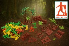 Army Men Playset &ndash; Toy Soldiers, Military Figures & Combat Jungle for Kids