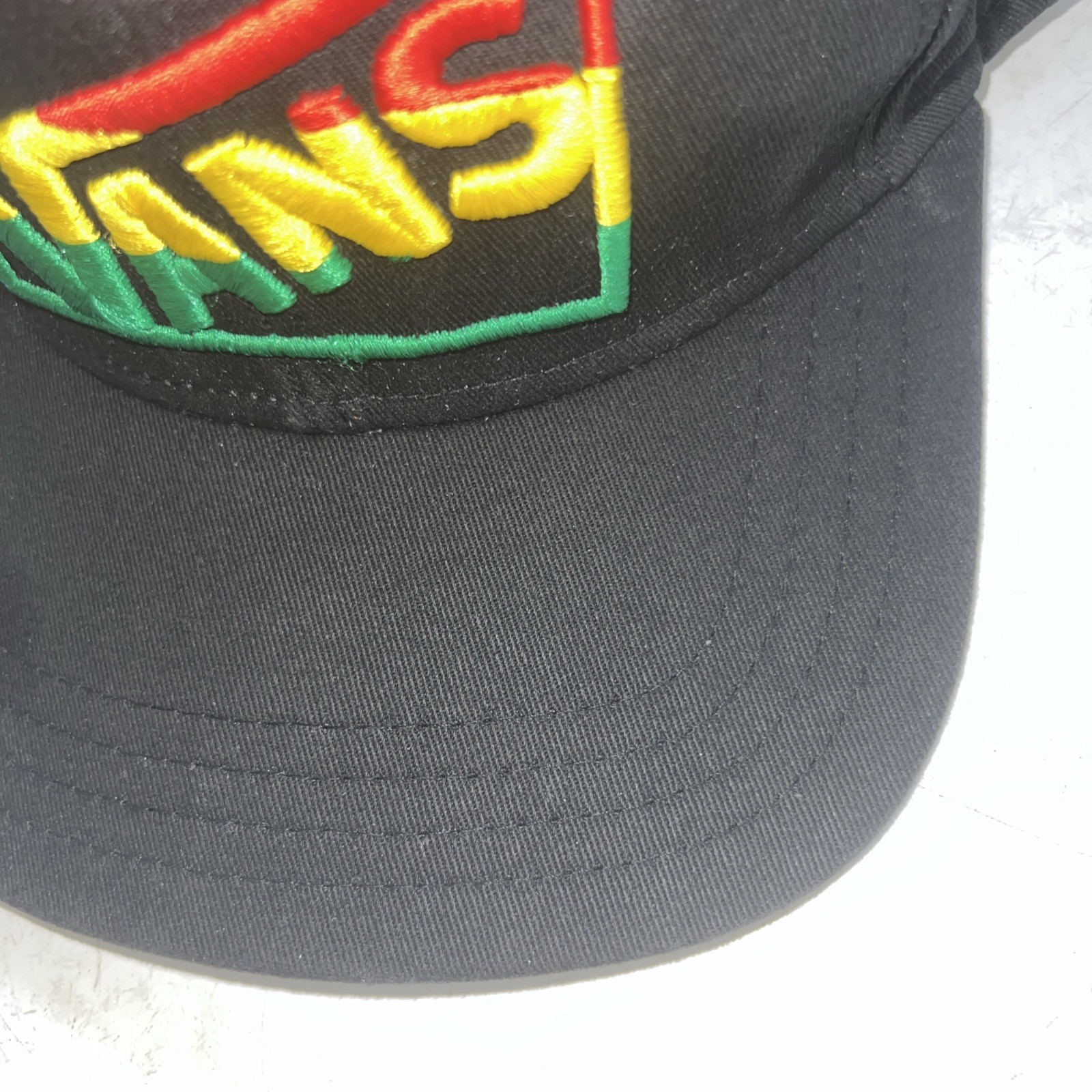 VANS Hat Cap Black Snapback Adjustable Rasta Logo - image 5