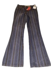 Vintage Paris Blues Jeans Striped 28 Inch Waist New W Tags