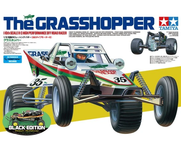 Tamiya 300047522 - 1:10 RC The Grasshopper I Black Edition Bausatz Neuware - Bild 3 von 3