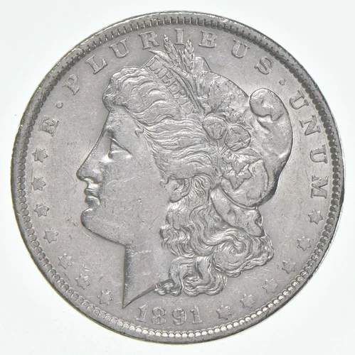 AU+ 1891 (P) Morgan Silver Dollar (1 coin) *0919