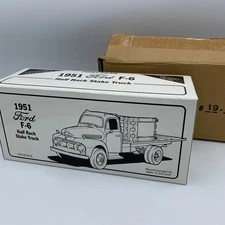 1951 Ford F-6 Half Rack Stake Truck by First Gear 1:34 Scale 1993 Die Cast NOS 