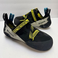 Scarpa Veloce Climbing Shoes Mens US 11 2/3 EU 45.5 Black Yellow 70065-001 Italy