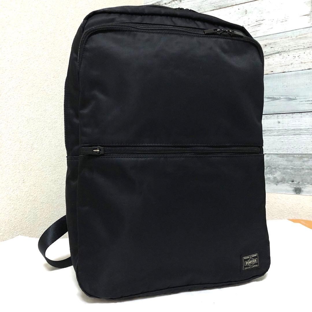 Porter Time Backpack A4 Large Capacity Black Styl… - image 1