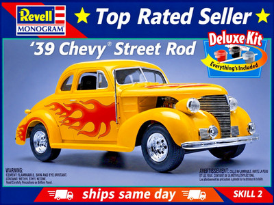 Revell Monogram  39 Chevy Street Rod New Sealed 85-6640 Deluxe Kit-FAST SHIPPING