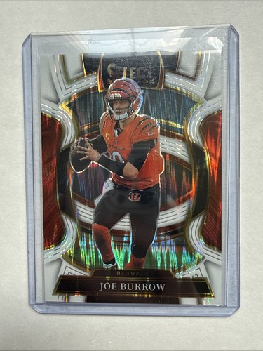 2025 Panini Select - Concourse Joe Burrow #57 White Shock Prizm /799