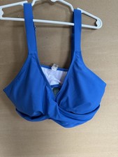 Aqua Eve Women s Dark Blue Bikini Top Size Medium NWT