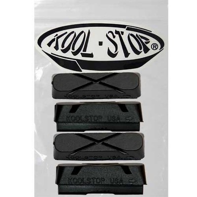 Kool-Stop Bremsbeläge Bremsgummi für Aluminiumfelgen Weinmann X Schwarz 4 Stück