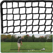 Golf Practice Net Ball Hitting Netting  Net Only  , Heavy 10 10ft, Black