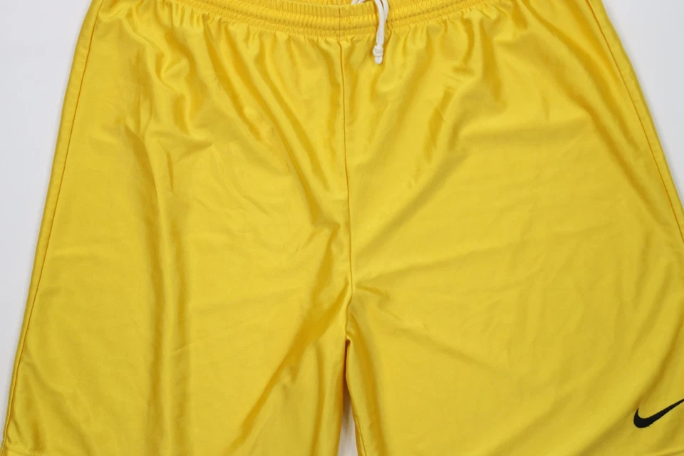 复古 90 年代耐克男式 XL Travis Scott 迷你 Swoosh 健身房篮球短裤黄色美国 — 第 3/4 张图片