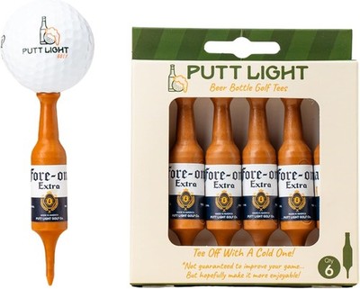 Fore-ona Putt Light Plastic Beer Bottle Novelty Golf Tees Corona