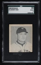 1948 Bowman Johnny Mize #4 SGC 30 HOF 1ek