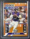 J.J. MCCARTHY 2024 CONTENDERS OPTIC #71 ROOKIE TICKET RC ORANGE PRIZM 46/75