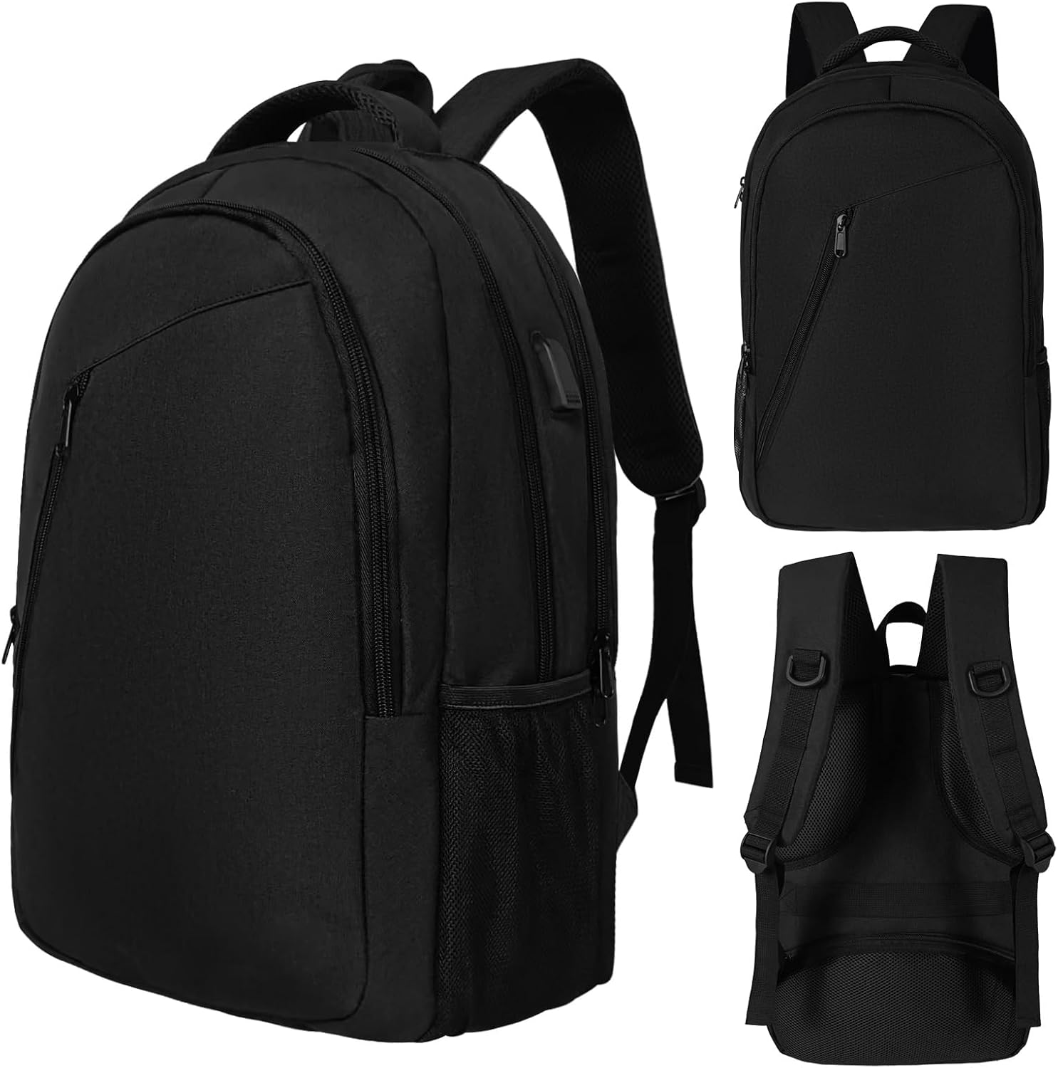 Sleek Lightweight Travel Laptop Backpack with USB Charging Port for Business-image