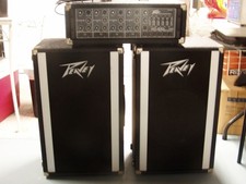 Peavy XR-400 100 Watt PA System With Cables Gain and Reverb in Amp