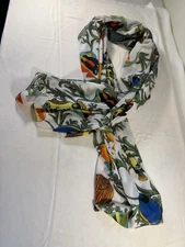 PAREO Sarong Fish Polyester Swim Cover Up  Scarf Wrap