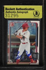 BAS 2015 Bowman Draft Bryce Denton #109 Authentic Auto ur8