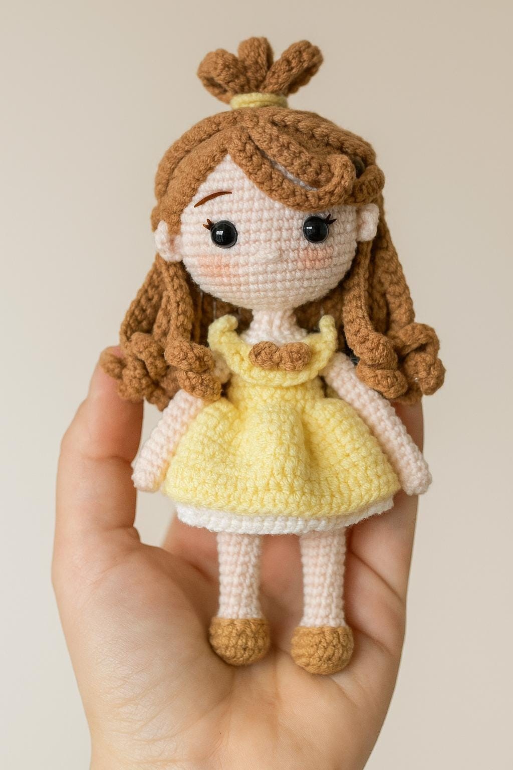 Custom Handmade Crochet Doll With Name, Personalized Keepsake Birthday Gift