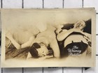 Antique 1920s Sepia Photo candid Photo Young People Sleeping at the beach