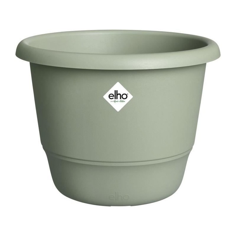 Pot de fleurs extérieur ELHO Amiga rond vert résistant aux intempéries