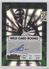 2021 Panini Contenders Ticket Wild Card Round JaCoby Stevens Rookie Auto RC lz7. rookie card picture
