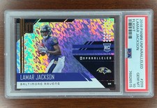 Lamar Jackson 2018 Panini Unparalleled RC Rookie #209 Flight PSA 10 MVP