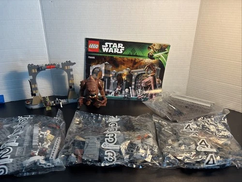 LEGO Star Wars: Rancor Pit 75005 99% Complete and Lego 60146 Stunt Truck Combo
