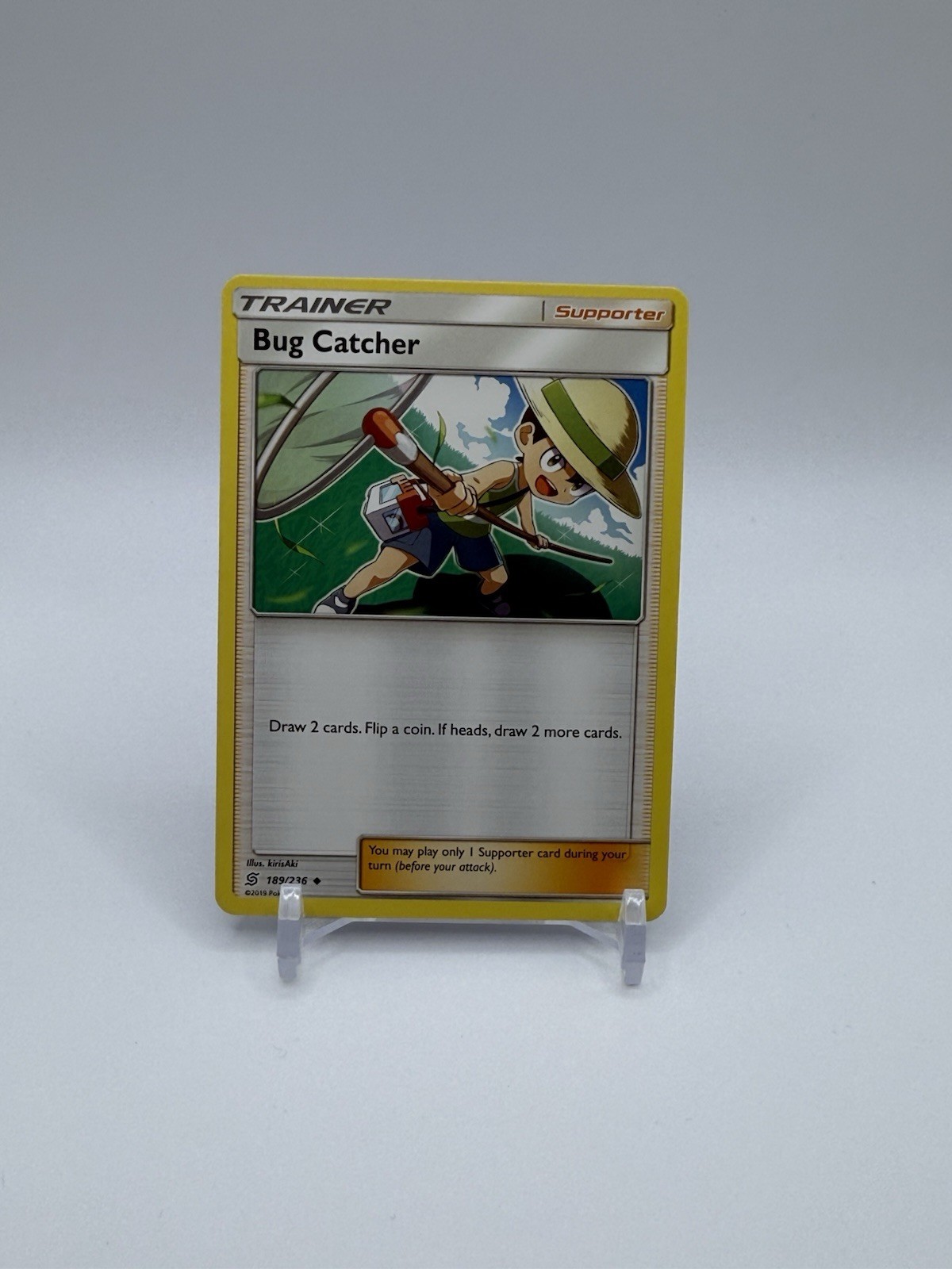 Pokemon TCG Bug Catcher S&M Unified Minds 189/236 Regular Uncommon Card NM