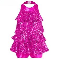 Jazz Latin Ballet Dance Costume Shorty Unitard Dress Stage Performance Dancewear